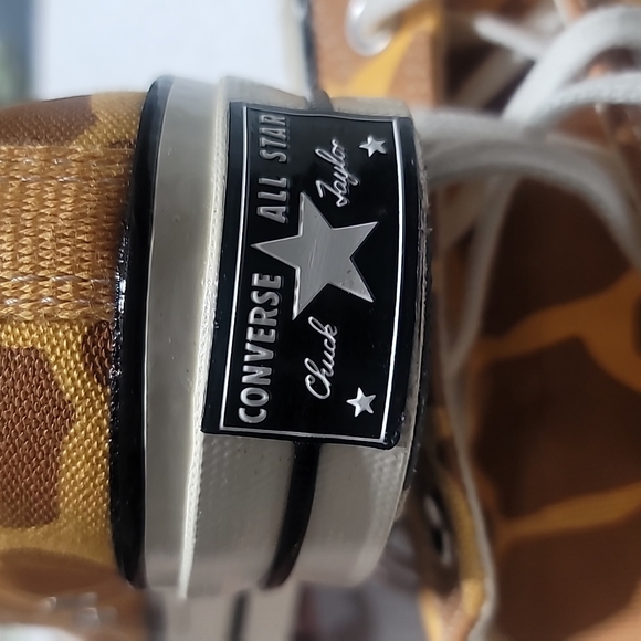 CONVERSE CHUCK TAYLOR 70's OX SNEAKERS GIRAFFE PRINT BROWN ARCHIVE CASUAL SHOE 5 - Picture 4 of 12